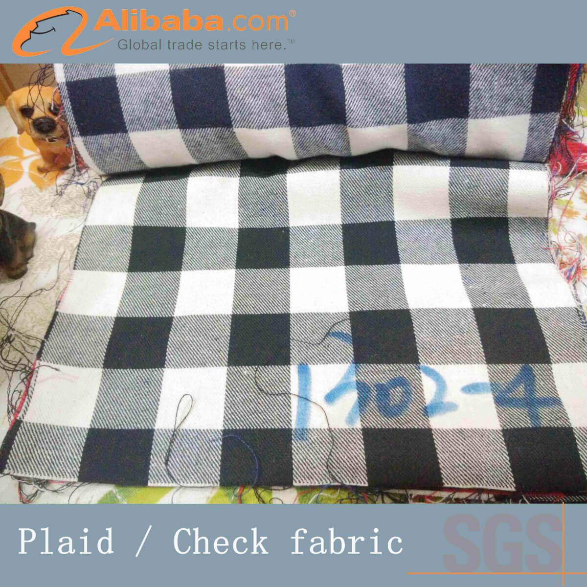 色织改梭织涤棉面料Yarn Dyed TC Printing Flannel Fabric