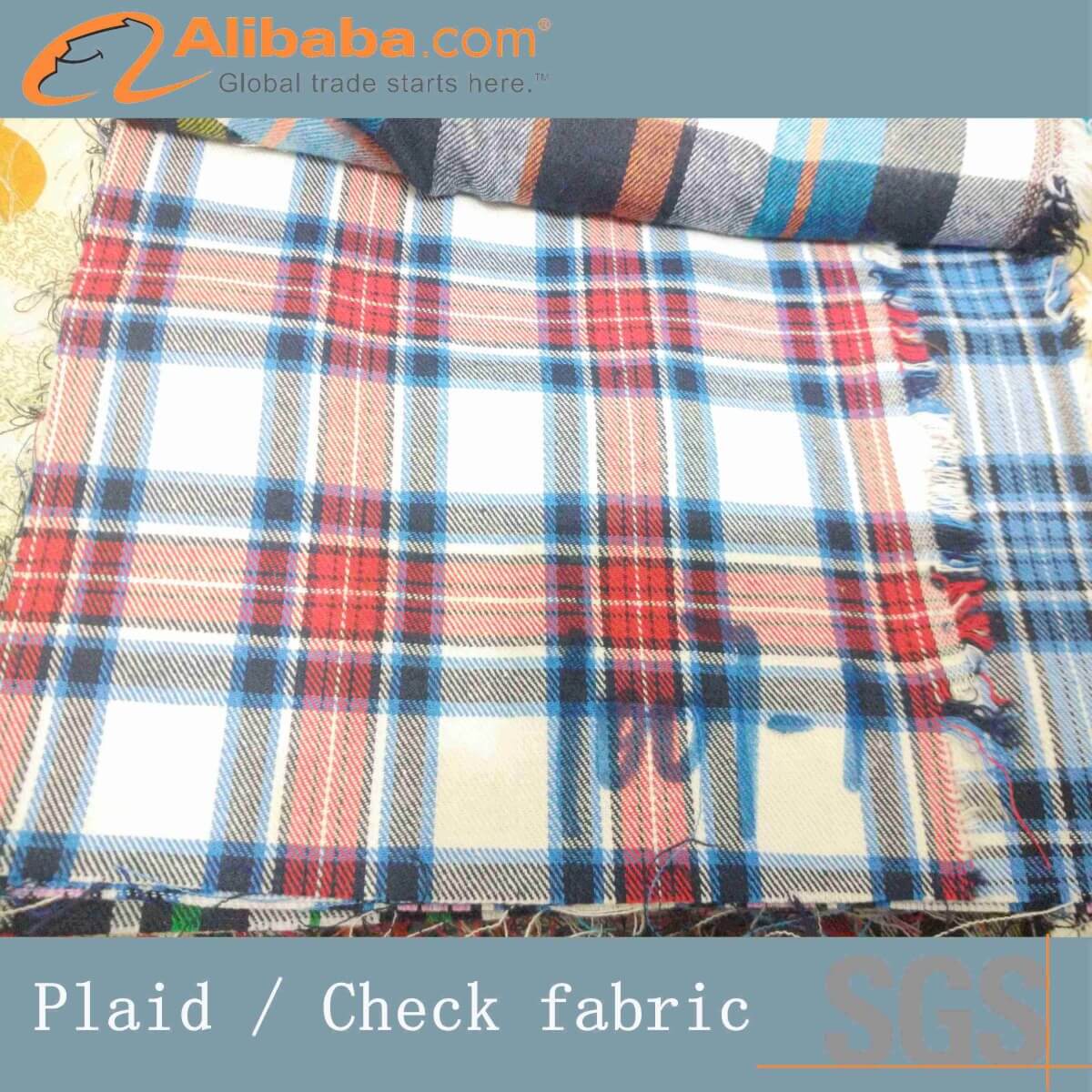 色织改梭织涤棉面料Yarn Dyed TC Printing Flannel Fabric