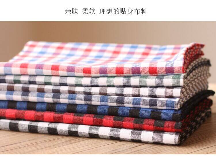 色织改梭织涤棉面料Yarn Dyed TC Printing Flannel Fabric